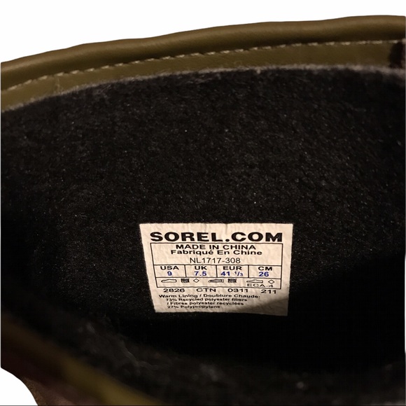 Sorel 1964 Premium Canvas Mid-Calf Waterproof Boots with Turquoise Laces - Picture 14 of 16